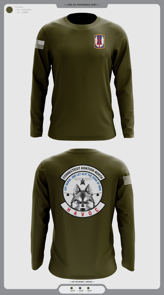 Long Sleeve Performance Shirt, 1-169th E Company, National Guard, Teamtime, Team time, sublimation, custom sports apparel, team uniforms, spirit wear, spiritwear, sports uniforms, custom shirts, team store, custom team store, fundraiser sports, apparel fundraiser