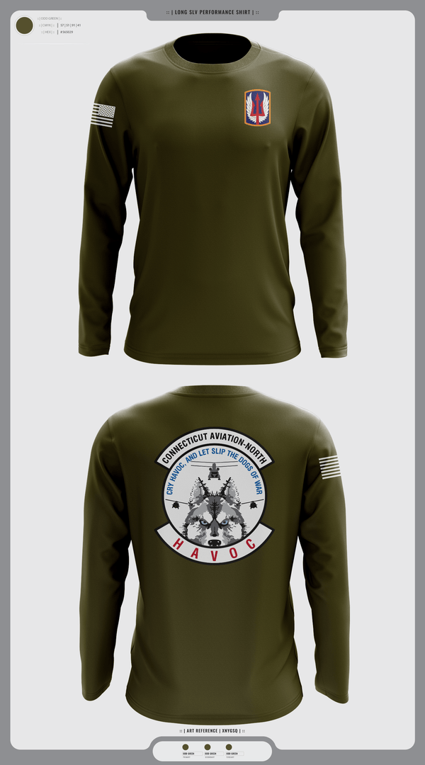 Long Sleeve Performance Shirt, 1-169th E Company, National Guard, Teamtime, Team time, sublimation, custom sports apparel, team uniforms, spirit wear, spiritwear, sports uniforms, custom shirts, team store, custom team store, fundraiser sports, apparel fundraiser