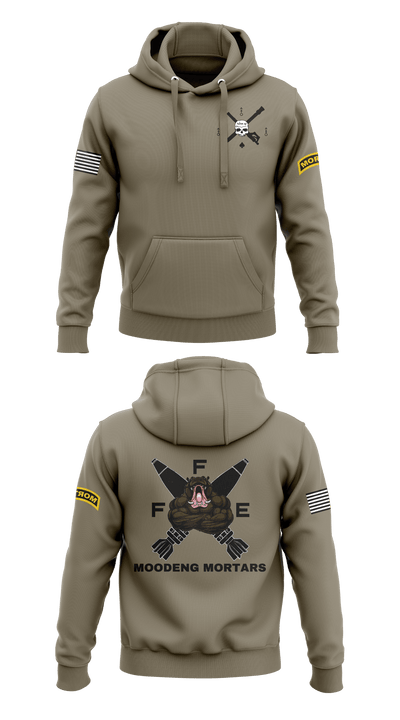 Black Foot Troop, 2-13 Cavalry 83597720 Hoodie - 41