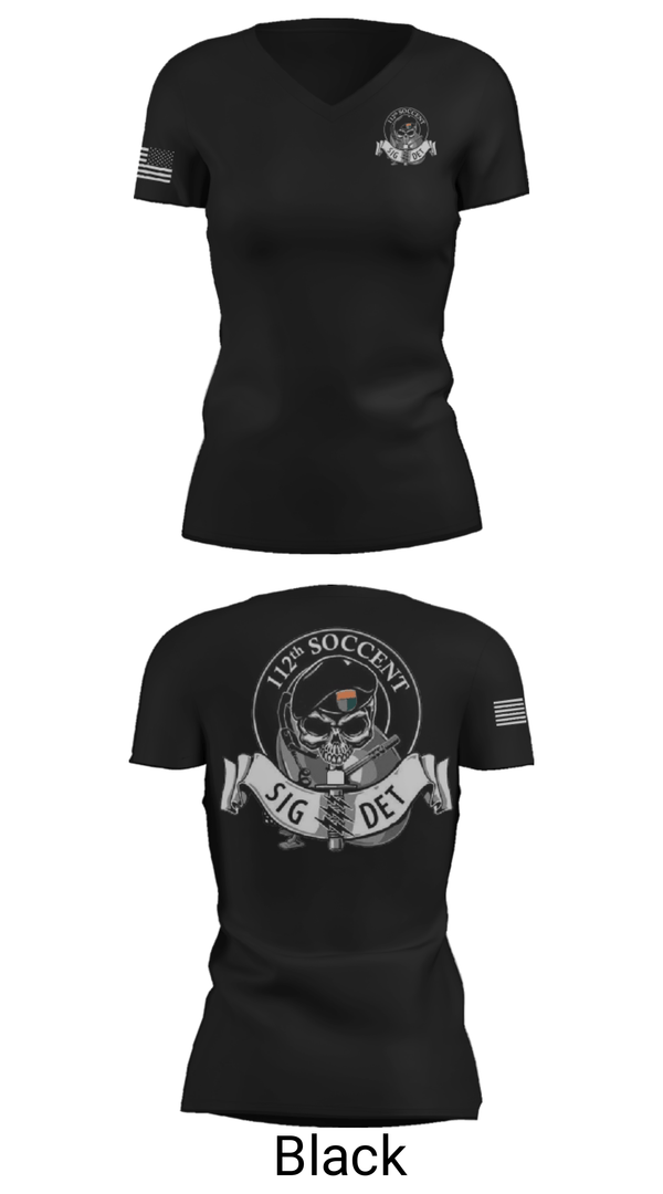 Women's Short Sleeve Vneck Shirt, 112 SOCCENT SIGDET, Army, Teamtime, Team time, sublimation, custom sports apparel, team uniforms, spirit wear, spiritwear, sports uniforms, custom shirts, team store, custom team store, fundraiser sports, apparel fundraiser