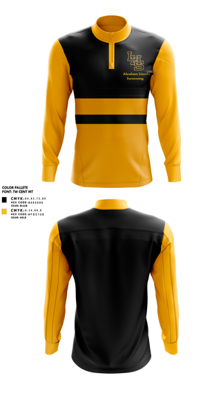 Quarter Zip Jacket, Abraham Lincoln High School Swimming, Swimming, Teamtime, Team time, sublimation, custom sports apparel, team uniforms, spirit wear, spiritwear, sports uniforms, custom shirts, team store, custom team store, fundraiser sports, apparel fundraiser