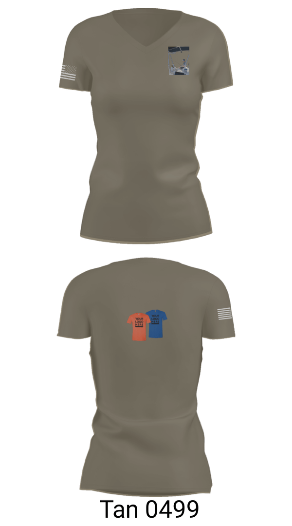 Women's Short Sleeve Vneck Shirt, 53 weg, Air Force, Teamtime, Team time, sublimation, custom sports apparel, team uniforms, spirit wear, spiritwear, sports uniforms, custom shirts, team store, custom team store, fundraiser sports, apparel fundraiser