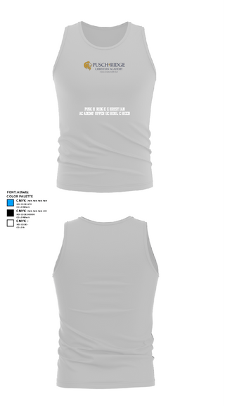 Tank Top, Pusch Ridge Christian Academy Upper School Cheer, Cheer, Teamtime, Team time, sublimation, custom sports apparel, team uniforms, spirit wear, spiritwear, sports uniforms, custom shirts, team store, custom team store, fundraiser sports, apparel fundraiser