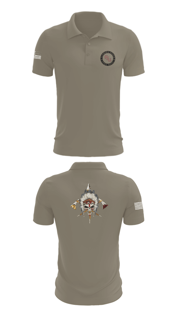Short Sleeve Performance Polo, Seminole Battalion, Army, Teamtime, Team time, sublimation, custom sports apparel, team uniforms, spirit wear, spiritwear, sports uniforms, custom shirts, team store, custom team store, fundraiser sports, apparel fundraiser