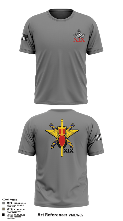 19th EOD 62274073 Short Sleeve Performance Shirt - 1