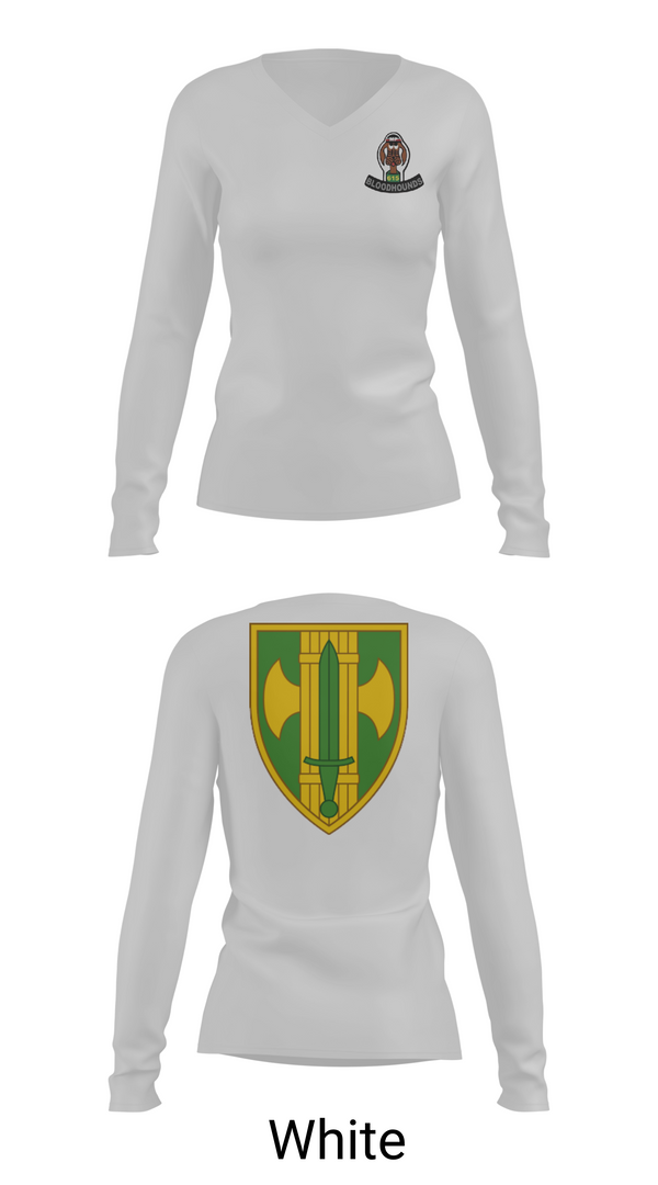 Womens Long Sleeve Vneck Shirt, 615th MP CO, , Teamtime, Team time, sublimation, custom sports apparel, team uniforms, spirit wear, spiritwear, sports uniforms, custom shirts, team store, custom team store, fundraiser sports, apparel fundraiser