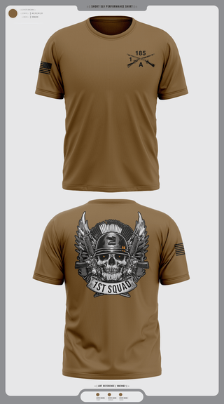 Short Sleeve Performance Shirt, ACO 1-185INF, Army, Teamtime, Team time, sublimation, custom sports apparel, team uniforms, spirit wear, spiritwear, sports uniforms, custom shirts, team store, custom team store, fundraiser sports, apparel fundraiser
