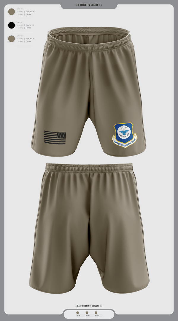 Athletic Shorts With Pockets, Gallup Raptor Composite Squadron, Air Force, Teamtime, Team time, sublimation, custom sports apparel, team uniforms, spirit wear, spiritwear, sports uniforms, custom shirts, team store, custom team store, fundraiser sports, apparel fundraiser