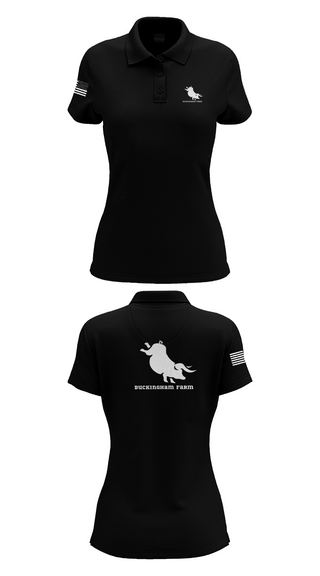 Womens Short Sleeve Performance Polo, Buckingham Farm, , Teamtime, Team time, sublimation, custom sports apparel, team uniforms, spirit wear, spiritwear, sports uniforms, custom shirts, team store, custom team store, fundraiser sports, apparel fundraiser