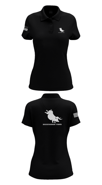 Buckingham Farm 88271968 Women's Short Sleeve Performance Polo  - 36