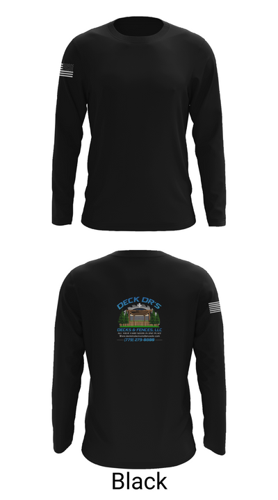 Deck Dr’s Decks and Fences 2773832 Long Sleeve Performance Shirt 26