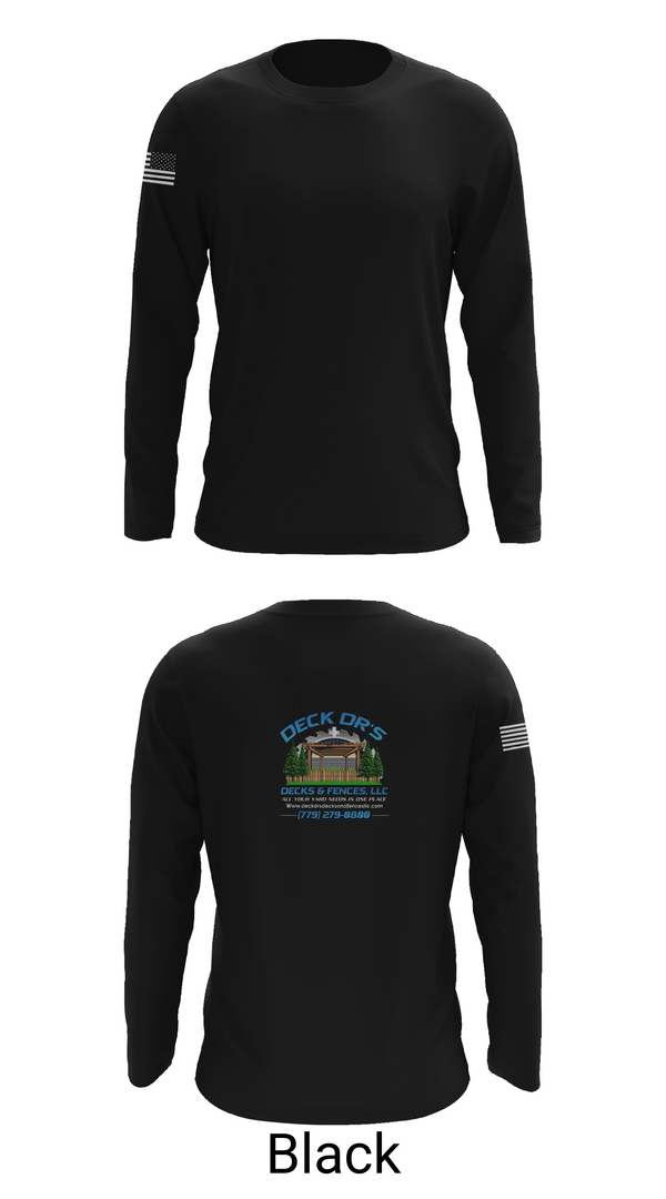 Long Sleeve Performance Shirt, Deck Dr’s Decks and Fences, , Teamtime, Team time, sublimation, custom sports apparel, team uniforms, spirit wear, spiritwear, sports uniforms, custom shirts, team store, custom team store, fundraiser sports, apparel fundraiser