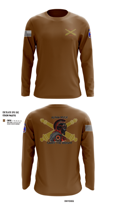 ALPHA ROCK 20137343 Long Sleeve Performance Shirt - 250