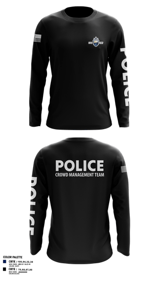 Long Sleeve Performance Shirt, Fargo PD CMT, Police, Teamtime, Team time, sublimation, custom sports apparel, team uniforms, spirit wear, spiritwear, sports uniforms, custom shirts, team store, custom team store, fundraiser sports, apparel fundraiser