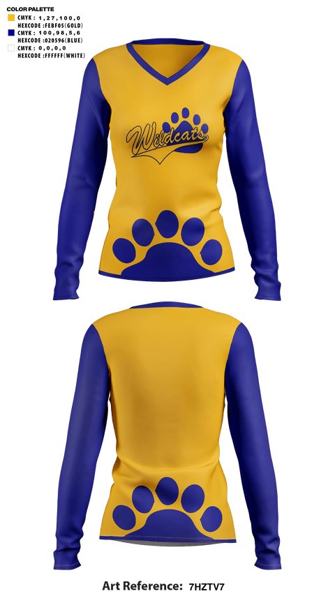 Womens Long Sleeve Vneck Shirt, Richwoods Middle School Cheer, Cheer, Teamtime, Team time, sublimation, custom sports apparel, team uniforms, spirit wear, spiritwear, sports uniforms, custom shirts, team store, custom team store, fundraiser sports, apparel fundraiser