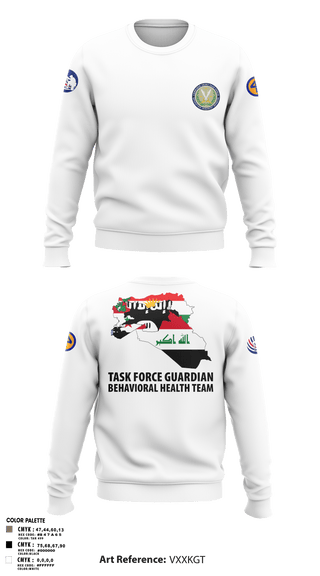 Crew Neck Sweatshirt, 44th ICBT, National Guard, Teamtime, Team time, sublimation, custom sports apparel, team uniforms, spirit wear, spiritwear, sports uniforms, custom shirts, team store, custom team store, fundraiser sports, apparel fundraiser