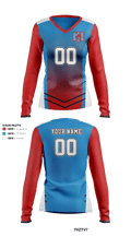 North Iredell High School Volleyball 34640851 Women's Long Sleeve V-neck Shirt - 41