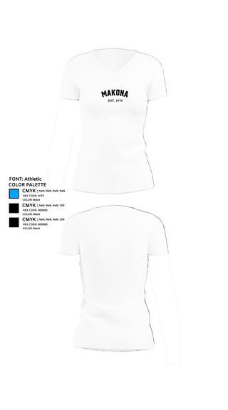 Womens Short Sleeve Vneck Shirt, MKA, E-Sports, Teamtime, Team time, sublimation, custom sports apparel, team uniforms, spirit wear, spiritwear, sports uniforms, custom shirts, team store, custom team store, fundraiser sports, apparel fundraiser