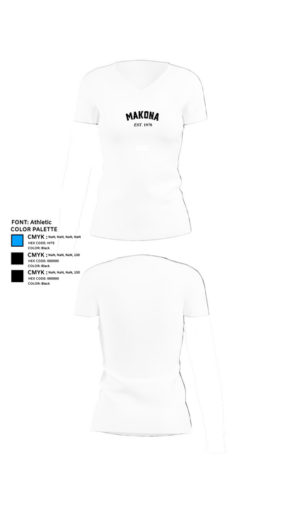 MKA 46227153 Women's Short Sleeve V-neck Shirt - 18