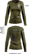 Southern Security & Patrol Services 51595739 Women's Long Sleeve V-neck Shirt - 5