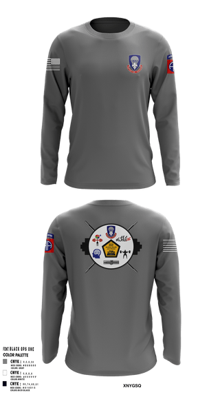 Long Sleeve Performance Shirt, 82nd ADSB H2F, Army, Teamtime, Team time, sublimation, custom sports apparel, team uniforms, spirit wear, spiritwear, sports uniforms, custom shirts, team store, custom team store, fundraiser sports, apparel fundraiser