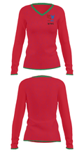 MVWC 77014692 Women's Long Sleeve V-neck Shirt - 34