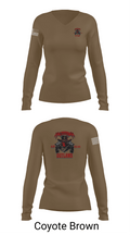 1st Cav 3rd BEB ACO “Outlaw” 26050873 Women's Long Sleeve V-neck Shirt - 17