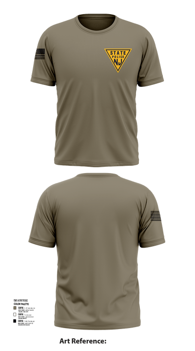 New Jersey state police 11429252 Short Sleeve Performance Shirt - 135
