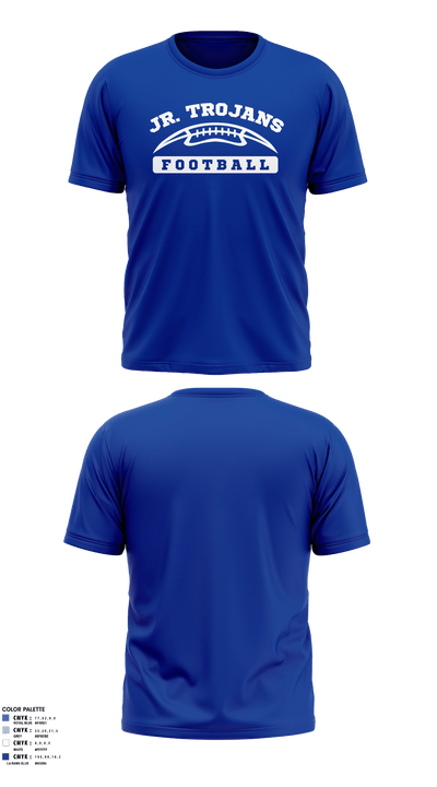 Orland Jr Trojans Football 79293862 Short Sleeve Performance Shirt - 8