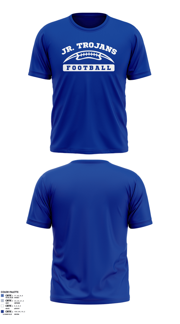 Short Sleeve Performance Shirt, Orland Jr Trojans Football, Football, Teamtime, Team time, sublimation, custom sports apparel, team uniforms, spirit wear, spiritwear, sports uniforms, custom shirts, team store, custom team store, fundraiser sports, apparel fundraiser