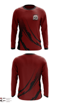 Logansport High School Swimming 31315154 Long Sleeve Performance Shirt - 1