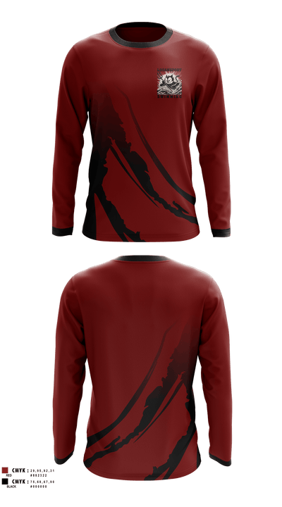 Logansport High School Swimming 31315154 Long Sleeve Performance Shirt - 1