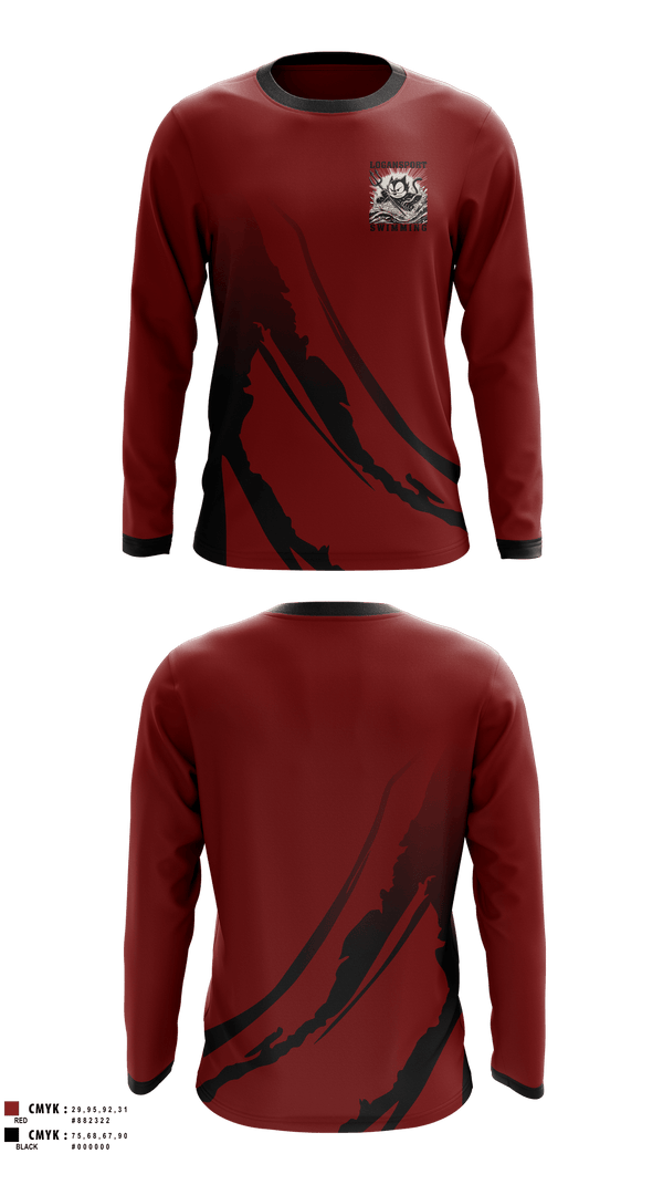 Long Sleeve Performance Shirt, Logansport High School Swimming, Swimming, Teamtime, Team time, sublimation, custom sports apparel, team uniforms, spirit wear, spiritwear, sports uniforms, custom shirts, team store, custom team store, fundraiser sports, apparel fundraiser