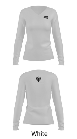 Womens Long Sleeve Vneck Shirt 1, Dean of Diamonds Athletic Training, Baseball, Teamtime, Team time, sublimation, custom sports apparel, team uniforms, spirit wear, spiritwear, sports uniforms, custom shirts, team store, custom team store, fundraiser sports, apparel fundraiser