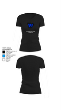 Clarksdale High School Basketball 83050417 Women's Short Sleeve V-neck Shirt - 9