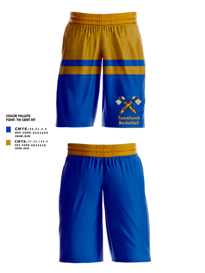 Tomahawk High School Basketball 22855105 Mens Basketball Shorts 1