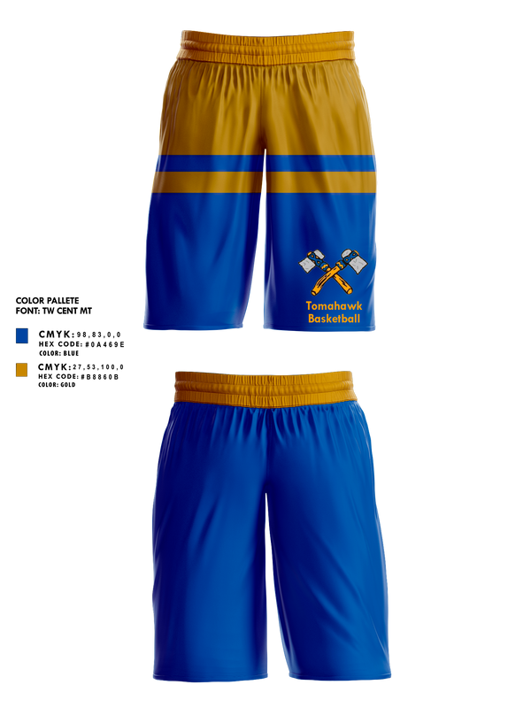 Mens Basketball Shorts, Tomahawk High School Basketball, Women's Basketball, Teamtime, Team time, sublimation, custom sports apparel, team uniforms, spirit wear, spiritwear, sports uniforms, custom shirts, team store, custom team store, fundraiser sports, apparel fundraiser