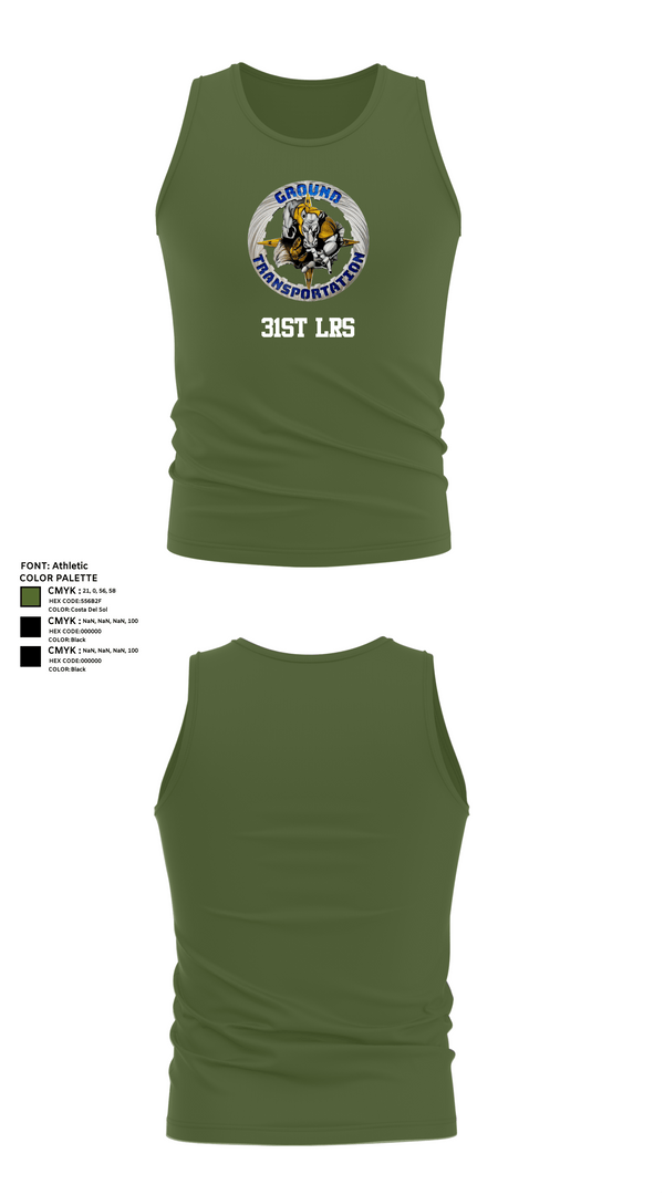 Tank Top, 31st LRS, Air Force, Teamtime, Team time, sublimation, custom sports apparel, team uniforms, spirit wear, spiritwear, sports uniforms, custom shirts, team store, custom team store, fundraiser sports, apparel fundraiser