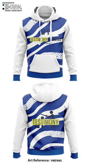 Hoodie, Testimony Fitness, , Teamtime, Team time, sublimation, custom sports apparel, team uniforms, spirit wear, spiritwear, sports uniforms, custom shirts, team store, custom team store, fundraiser sports, apparel fundraiser