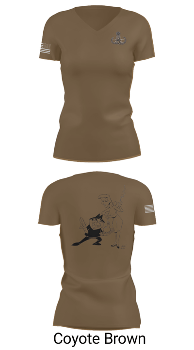 18th EOD Det 1033704 Women's Short Sleeve V-neck Shirt - 16
