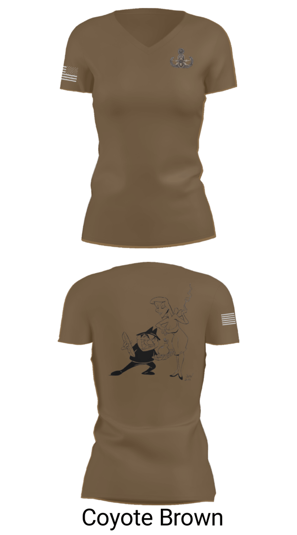 Women's Short Sleeve Vneck Shirt, 18th EOD Det, Army, Teamtime, Team time, sublimation, custom sports apparel, team uniforms, spirit wear, spiritwear, sports uniforms, custom shirts, team store, custom team store, fundraiser sports, apparel fundraiser