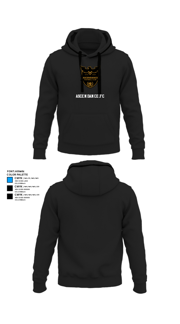 Hoodie, Ascendance.fc, Men's Soccer, Teamtime, Team time, sublimation, custom sports apparel, team uniforms, spirit wear, spiritwear, sports uniforms, custom shirts, team store, custom team store, fundraiser sports, apparel fundraiser