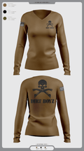Dirt boyz 82013993 Women's Long Sleeve V-neck Shirt - 1
