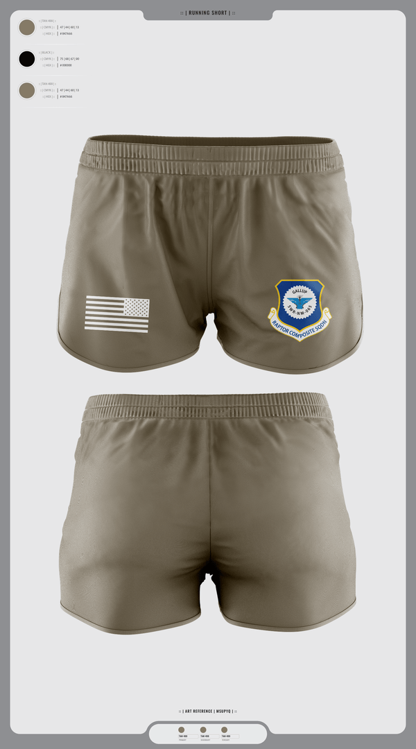 Womens Shorts, Gallup Raptor Composite Squadron, Air Force, Teamtime, Team time, sublimation, custom sports apparel, team uniforms, spirit wear, spiritwear, sports uniforms, custom shirts, team store, custom team store, fundraiser sports, apparel fundraiser