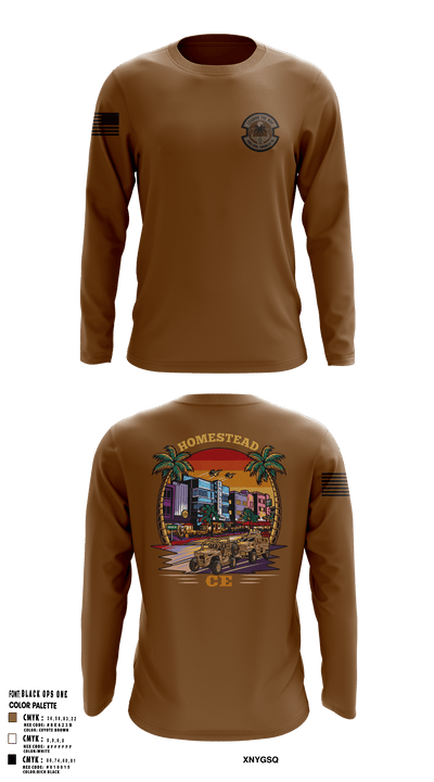482D Civil Engineer Squadron 21891413 Long Sleeve Performance Shirt - 123
