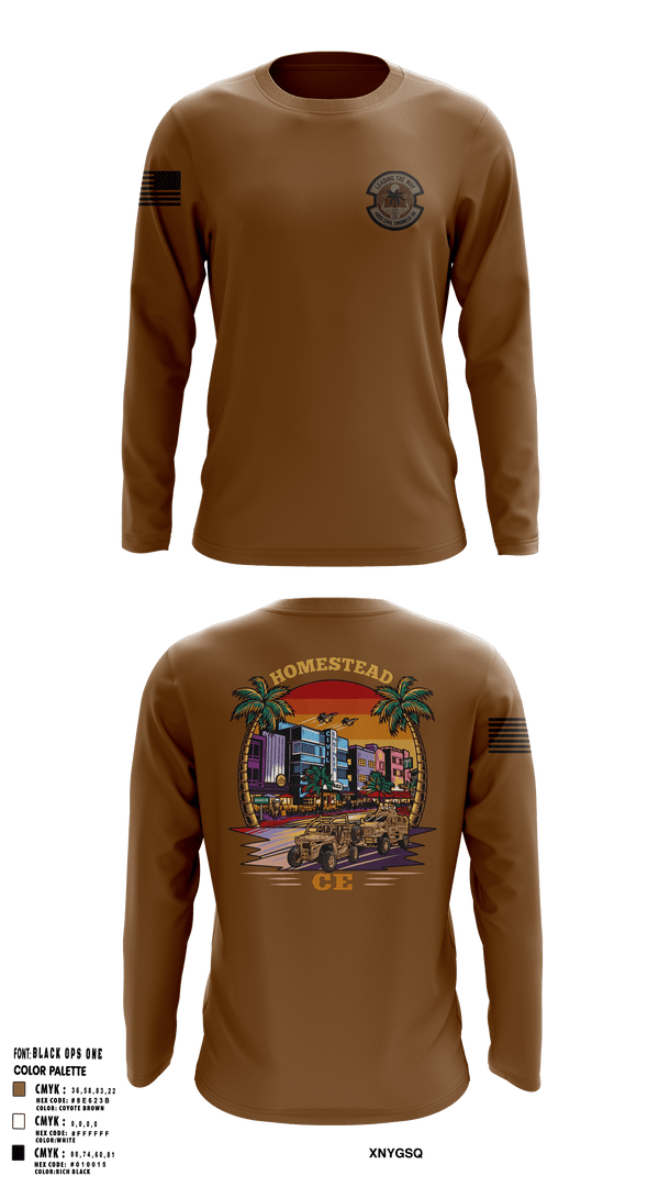 Long Sleeve Performance Shirt, 482D Civil Engineer Squadron, Air Force, Teamtime, Team time, sublimation, custom sports apparel, team uniforms, spirit wear, spiritwear, sports uniforms, custom shirts, team store, custom team store, fundraiser sports, apparel fundraiser