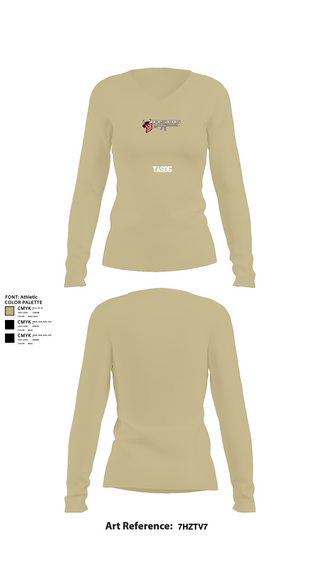 Womens Long Sleeve Vneck Shirt, Yasog, Marines, Teamtime, Team time, sublimation, custom sports apparel, team uniforms, spirit wear, spiritwear, sports uniforms, custom shirts, team store, custom team store, fundraiser sports, apparel fundraiser