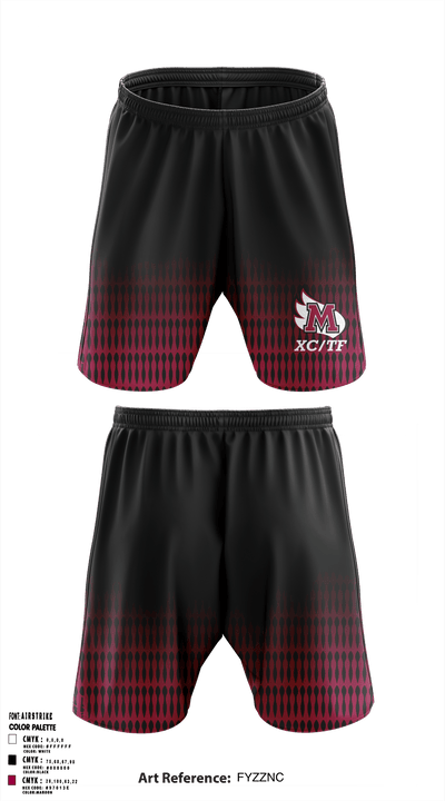 Meredith College Avenging Angels 15036626 Athletic Shorts With Pockets - 1 (1)