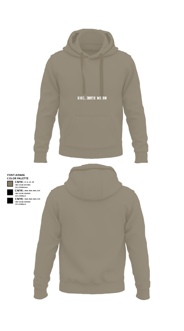 Hoodie, HHC, 389th MI BN, Army, Teamtime, Team time, sublimation, custom sports apparel, team uniforms, spirit wear, spiritwear, sports uniforms, custom shirts, team store, custom team store, fundraiser sports, apparel fundraiser