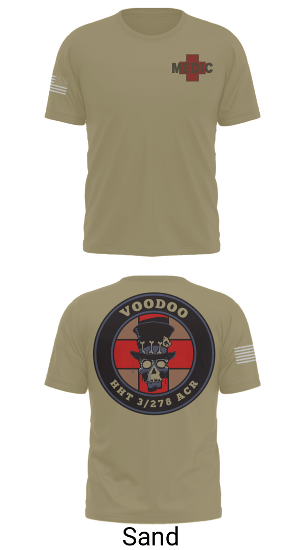 Short Sleeve Performance Shirt, Voodoo Medics, National Guard, Teamtime, Team time, sublimation, custom sports apparel, team uniforms, spirit wear, spiritwear, sports uniforms, custom shirts, team store, custom team store, fundraiser sports, apparel fundraiser